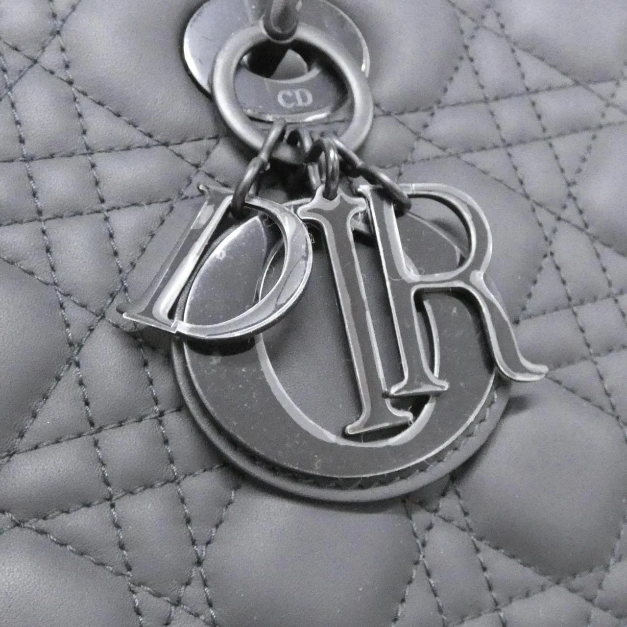 DIOR Lady Dior M0566SLOI Handbag Black Rank A - Thumbnail 6