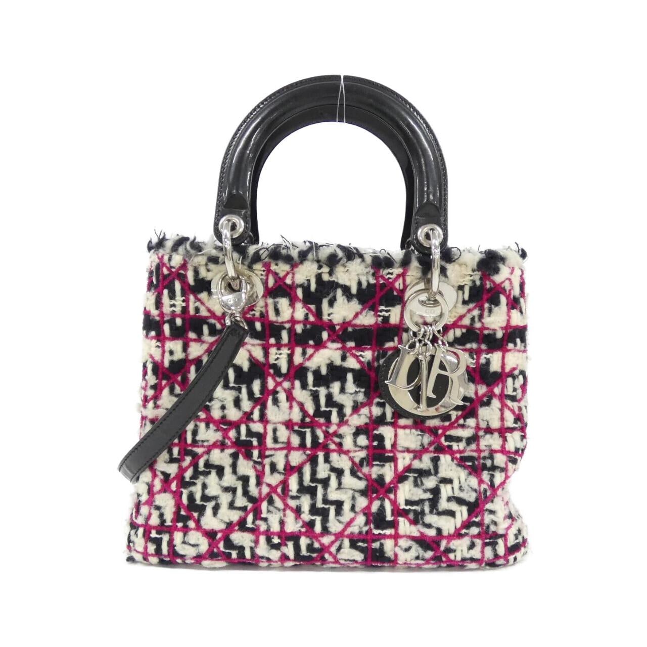 DIOR Lady Dior M0550PCTV Bag Tweed Black