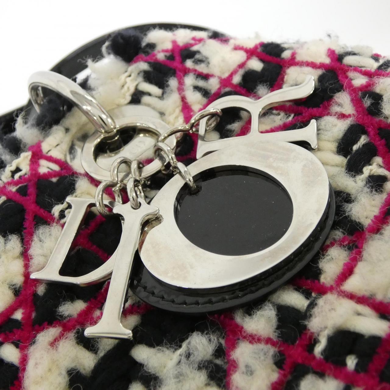 DIOR Lady Dior M0550PCTV Bag Tweed 黑色 粗花呢 中古品A - 縮圖 4