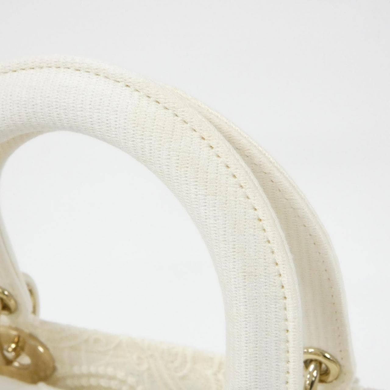 DIOR Lady Dior M0565OESQ Bag Canvas 黑色 帆布 中古品A - 縮圖 5