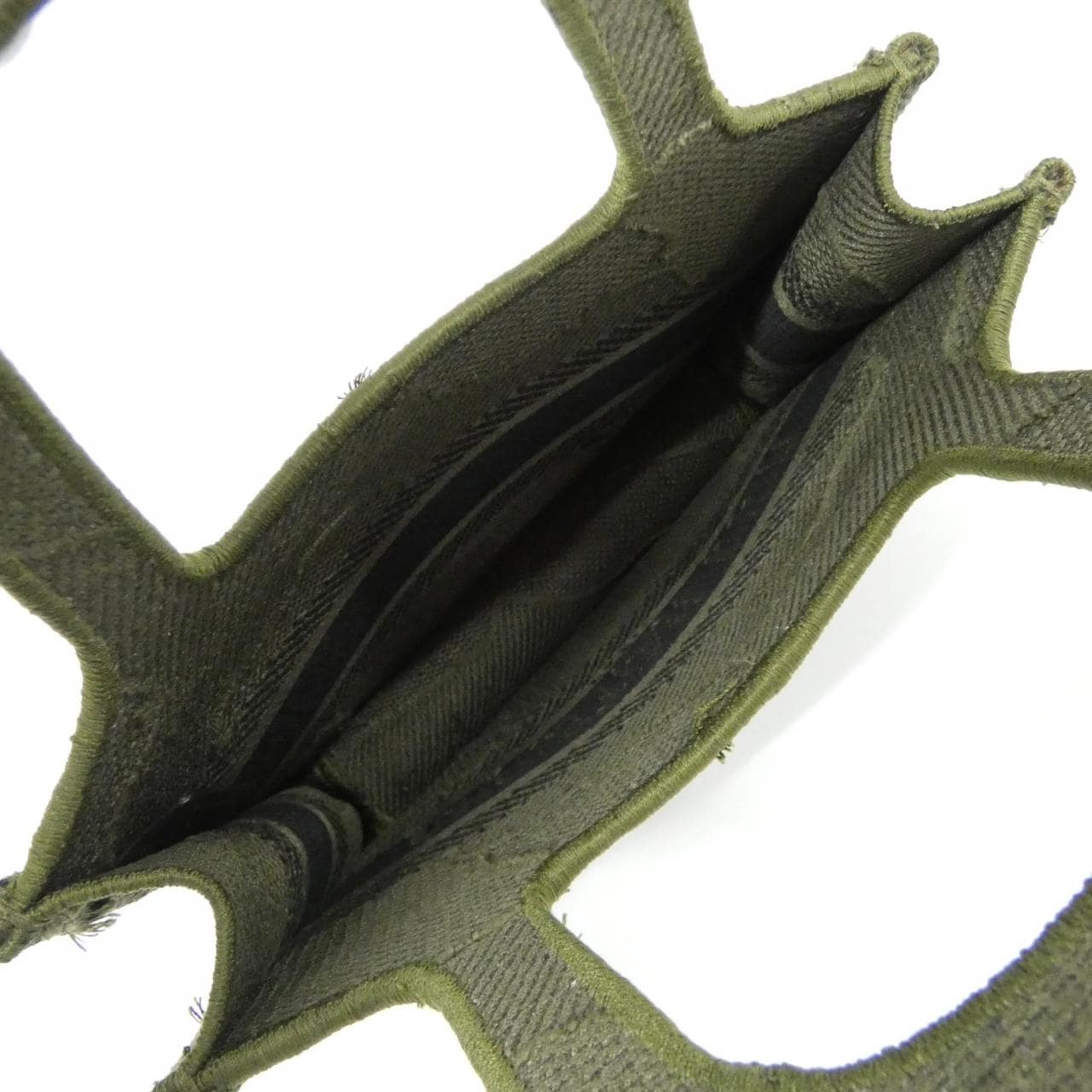 DIOR Book Tote M1271ZWAH Tote Canvas Black Canvas - Thumbnail 7