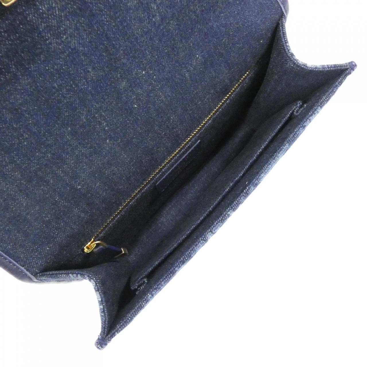 DIOR 30 Montaigne M9203UJDE Shoulder Bag Denim 黑色 牛仔布 中古品A - 縮圖 6