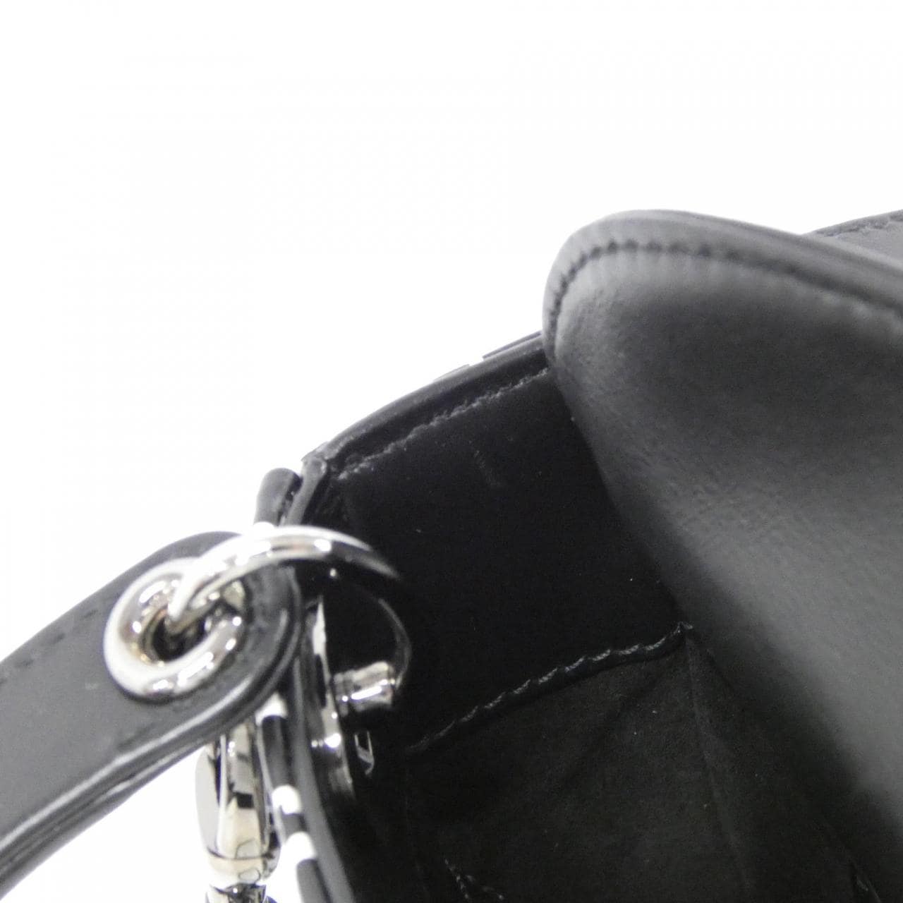 DIOR Lady Dior Bag Leather 黑色 皮革 中古品A - 縮圖 9