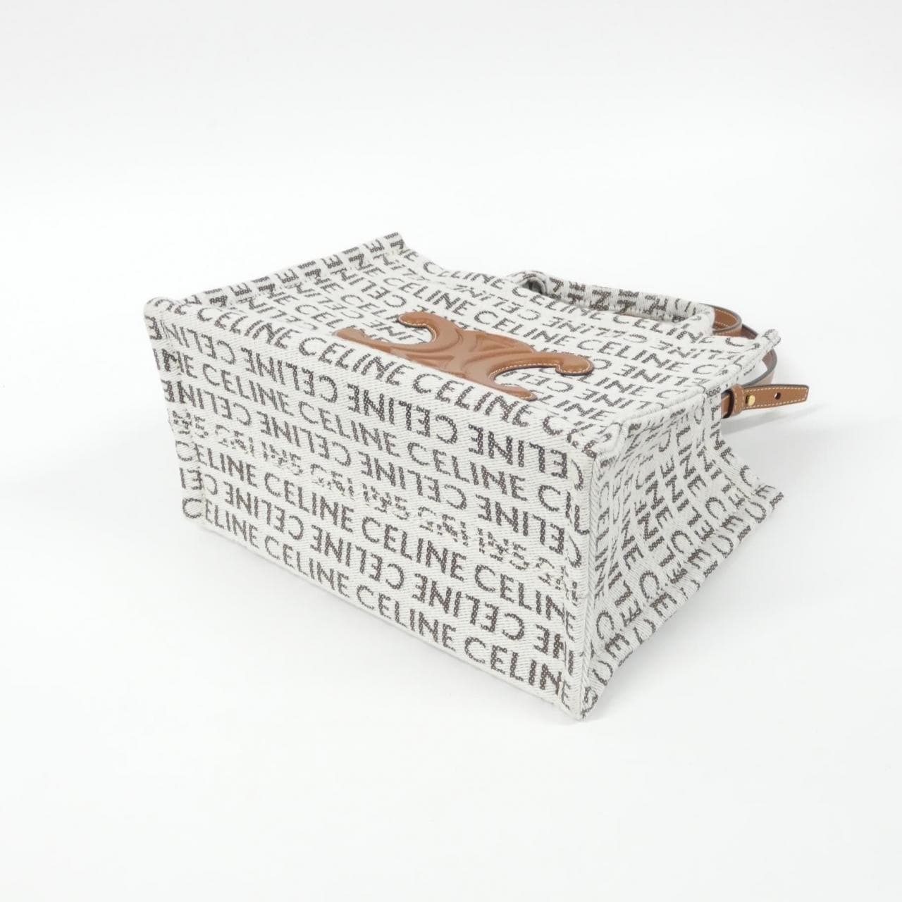 CELINE Cabas 199162FEF Handbag Canvas Black Canvas - Thumbnail 3