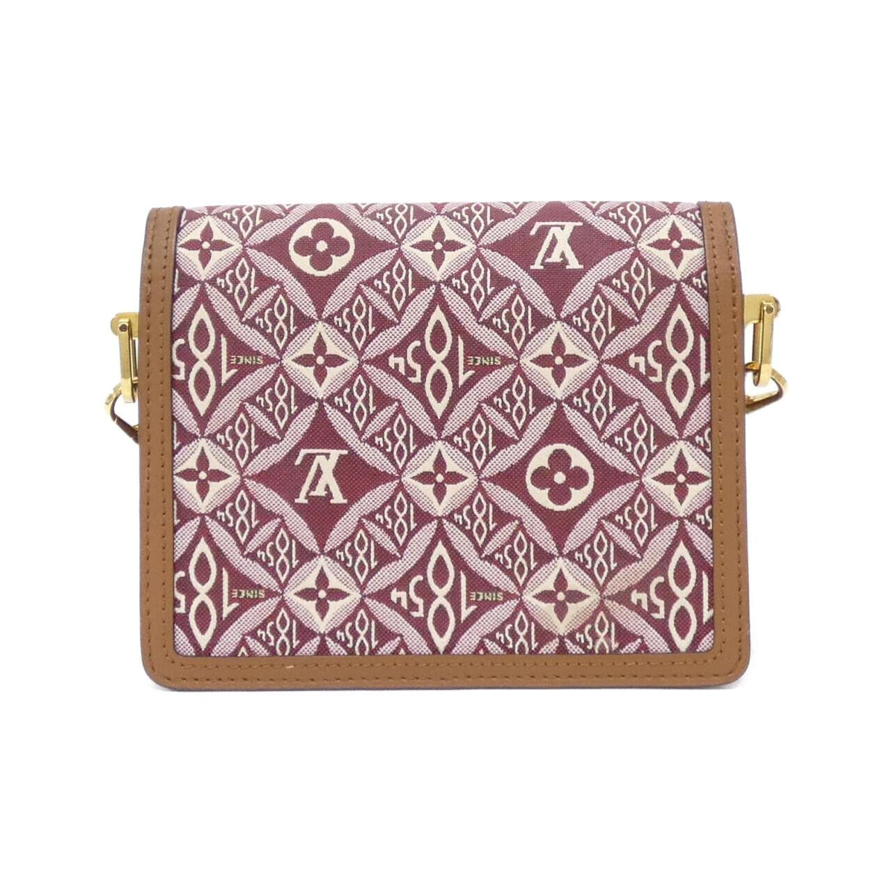 LOUIS VUITTON Dauphine M57172 Shoulder Bag 酒紅色 中古品A - 縮圖 2