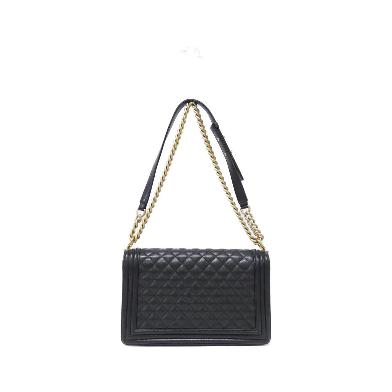 CHANEL Boy Chanel 92193 Shoulder Bag Caviar Leather Black Caviar Leather Rank A - Thumbnail 2