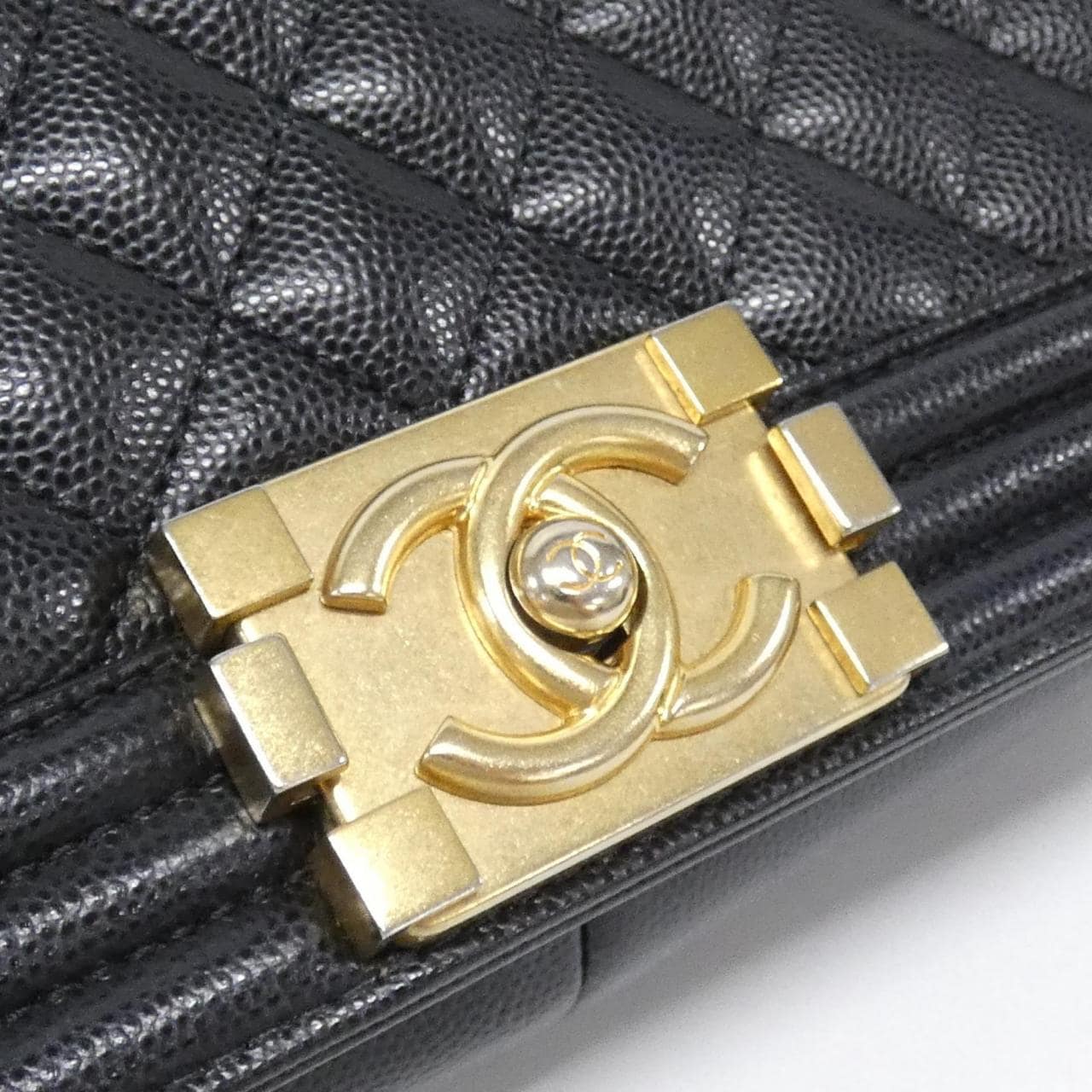 CHANEL Boy Chanel 92193 Shoulder Bag Caviar Leather Black Caviar Leather Rank A - Thumbnail 5