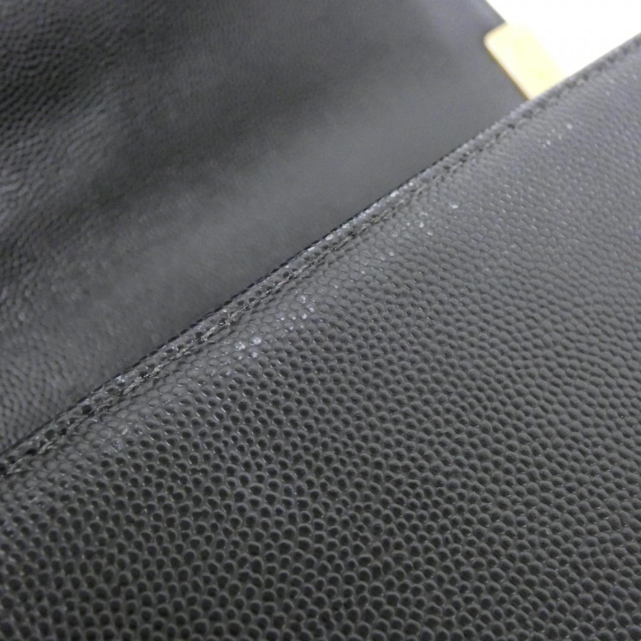 CHANEL Boy Chanel 92193 Shoulder Bag Caviar Leather Black Caviar Leather Rank A - Thumbnail 9