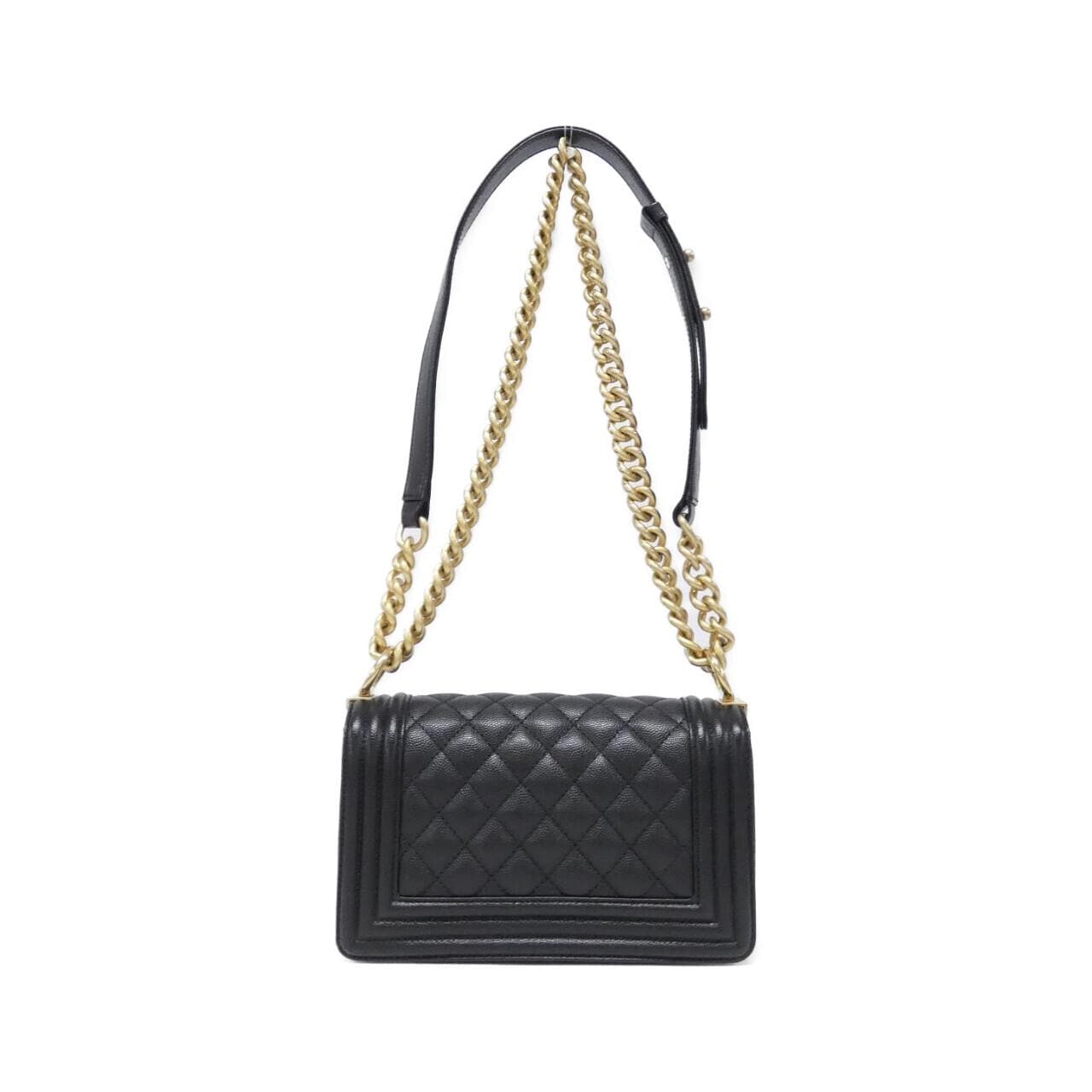 CHANEL Boy Chanel 67085 Shoulder Bag Grained Calfskin Black Grained Calfskin - Thumbnail 2