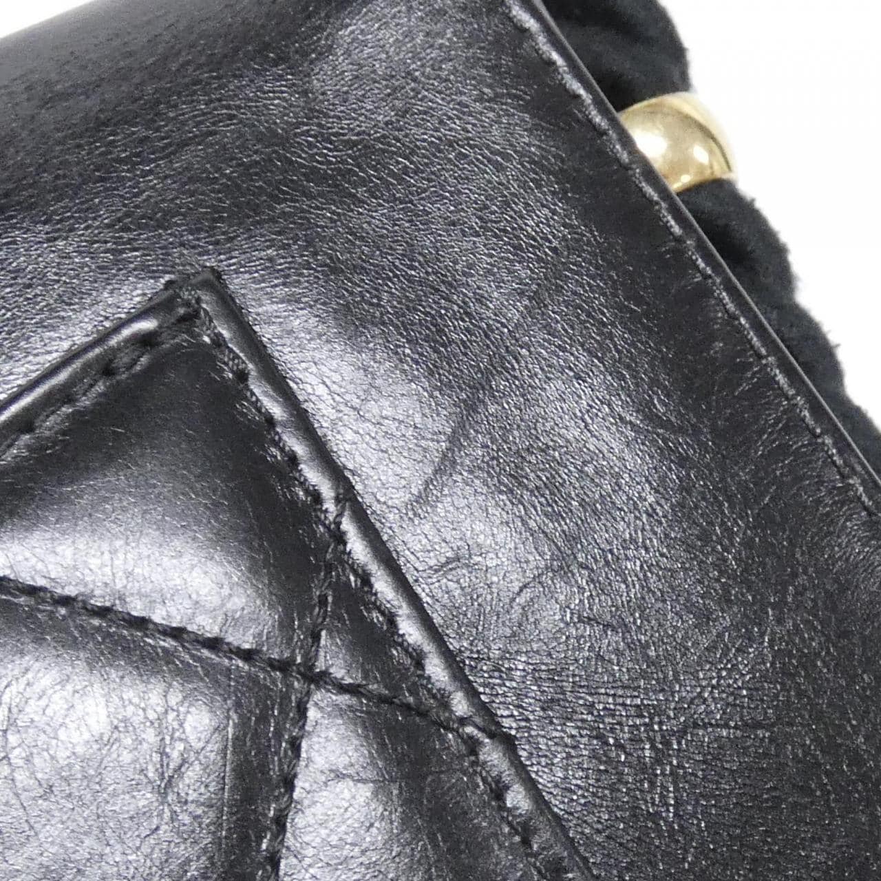 CHANEL AS0074 Handbag Leather 黑色 皮革 中古品A - 縮圖 4