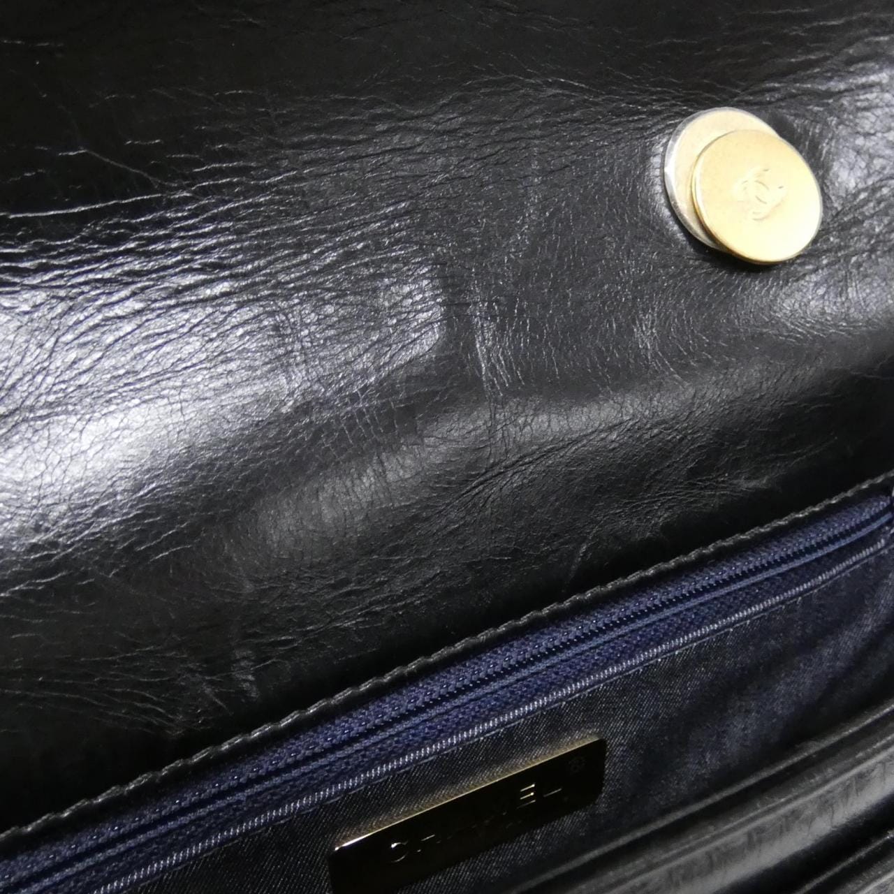 CHANEL AS0074 Handbag Leather 黑色 皮革 中古品A - 縮圖 9