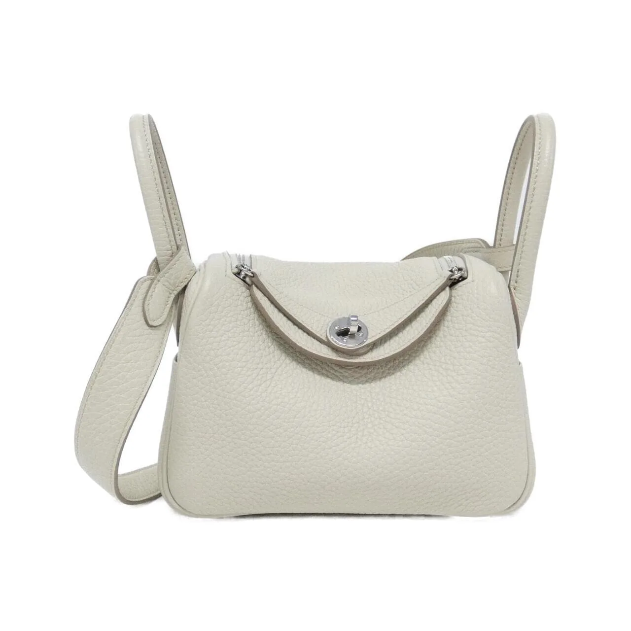 HERMES Lindy 079086CC Shoulder Clemence Black