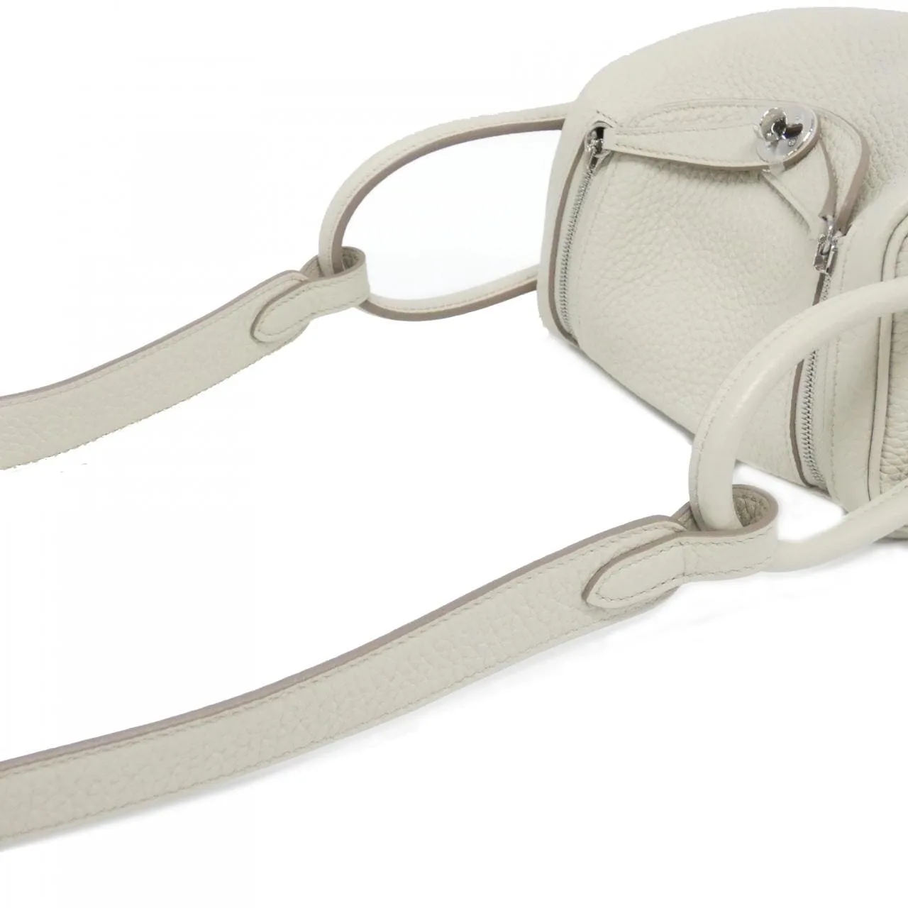 HERMES Lindy 079086CC Shoulder Clemence Black Clemence Leather Rank A - Thumbnail 5