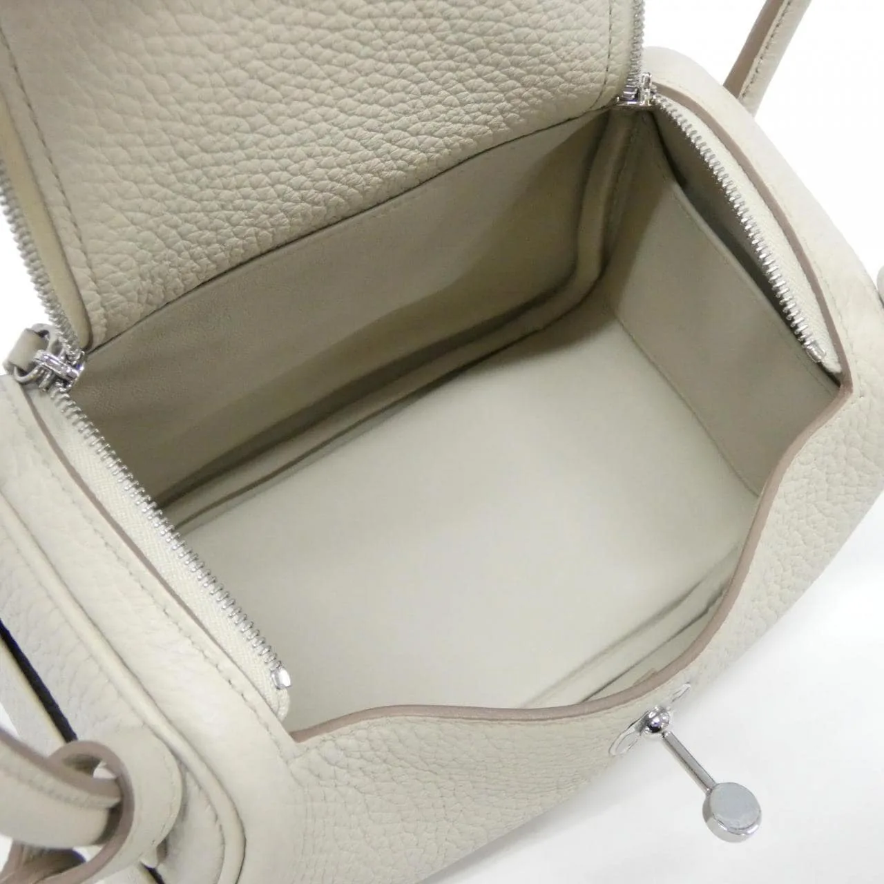 HERMES Lindy 079086CC Shoulder Clemence Black Clemence Leather Rank A - Thumbnail 6