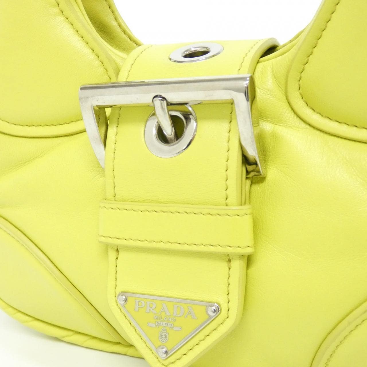 PRADA 1BA381 Bag 黃色 中古品A - 縮圖 4