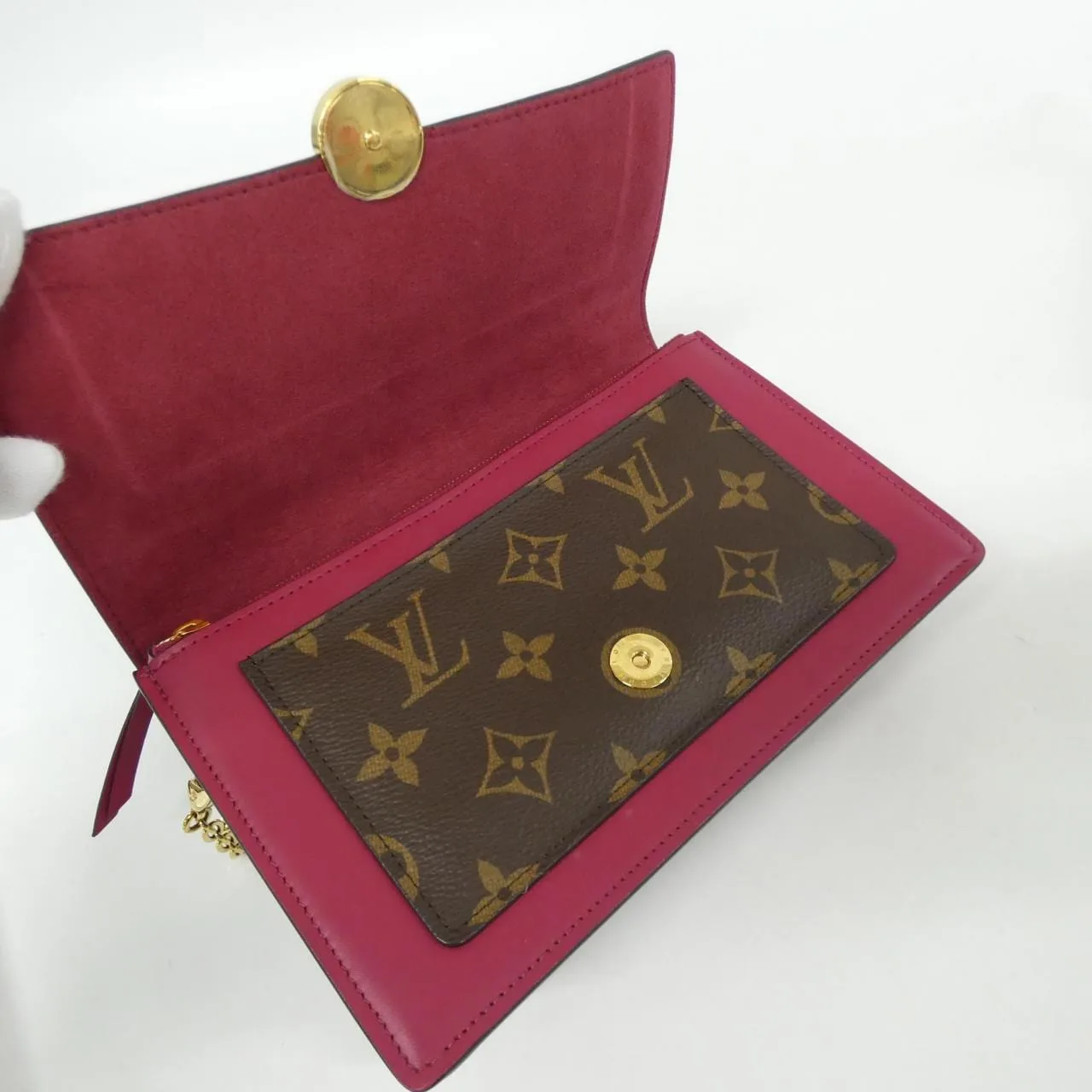 LOUIS VUITTON M69578 Wallet Monogram 黑色 Monogram 中古品A - 縮圖 6