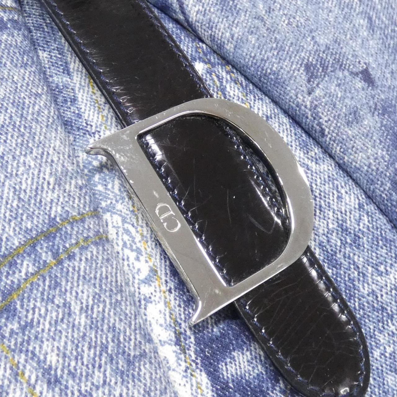 DIOR Bag Denim 黑色 牛仔布 中古品B - 縮圖 4