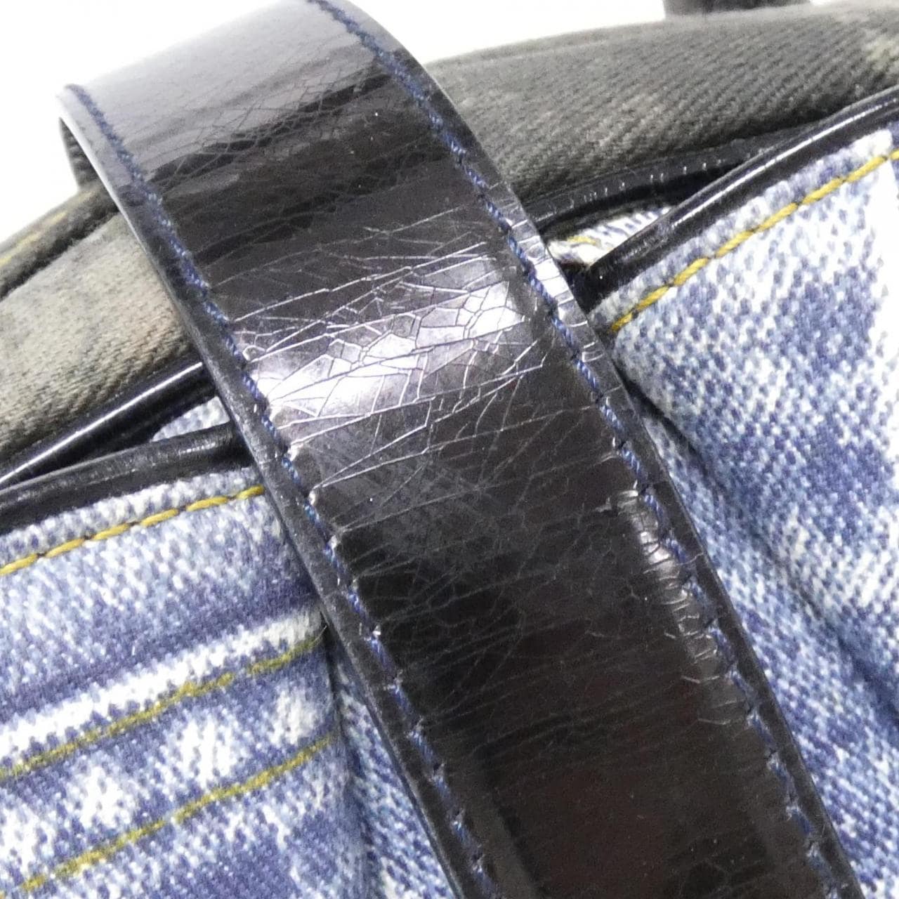 DIOR Bag Denim 黑色 牛仔布 中古品B - 縮圖 5