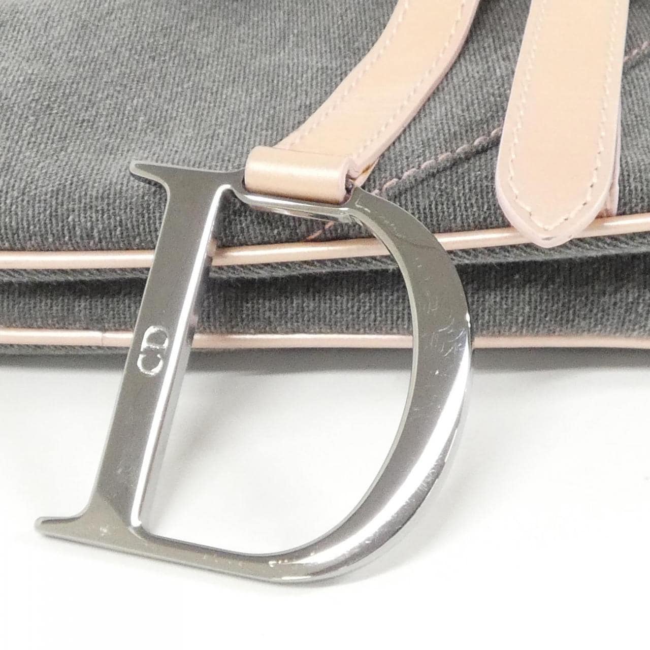 DIOR Saddle JEP44001 Shoulder Bag Denim 粉色 牛仔布 中古品B - 縮圖 4