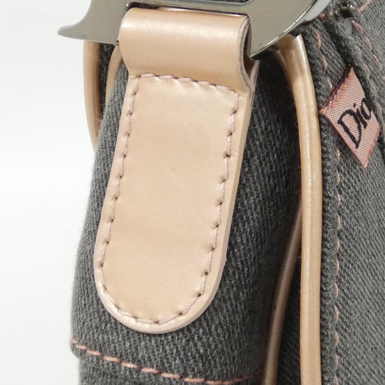 DIOR Saddle JEP44001 Shoulder Bag Denim 粉色 牛仔布 中古品B - 縮圖 6