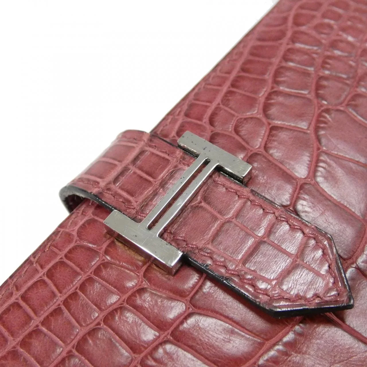 HERMES 035097CK Wallet Rouge Rank A - Thumbnail 4