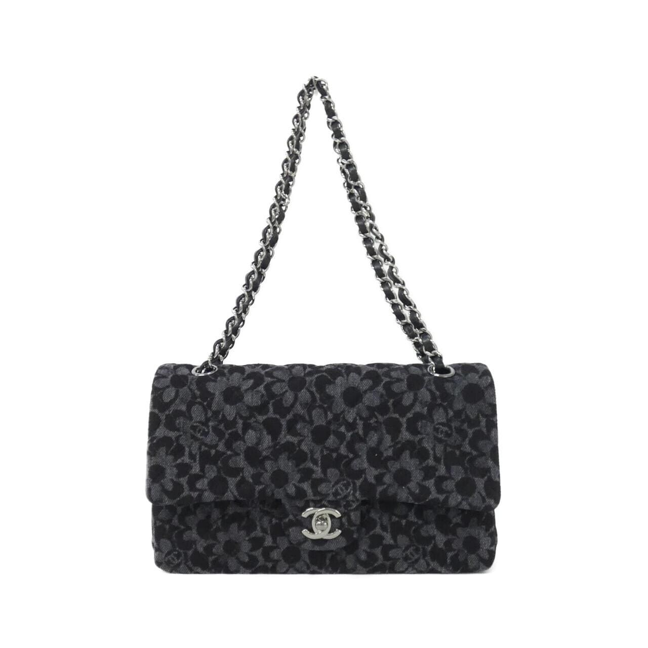 CHANEL Matelasse 1112 Shoulder Denim Black