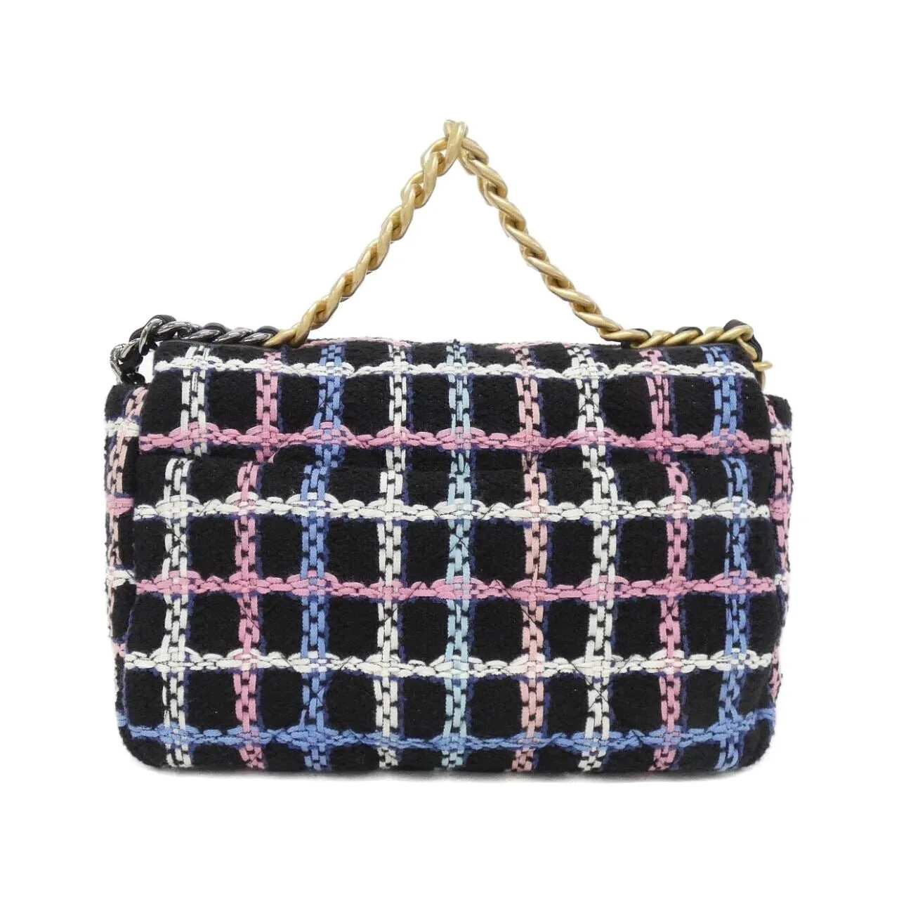 CHANEL Chanel 19 AS1160 Shoulder Tweed Black Tweed Rank A - Thumbnail 2