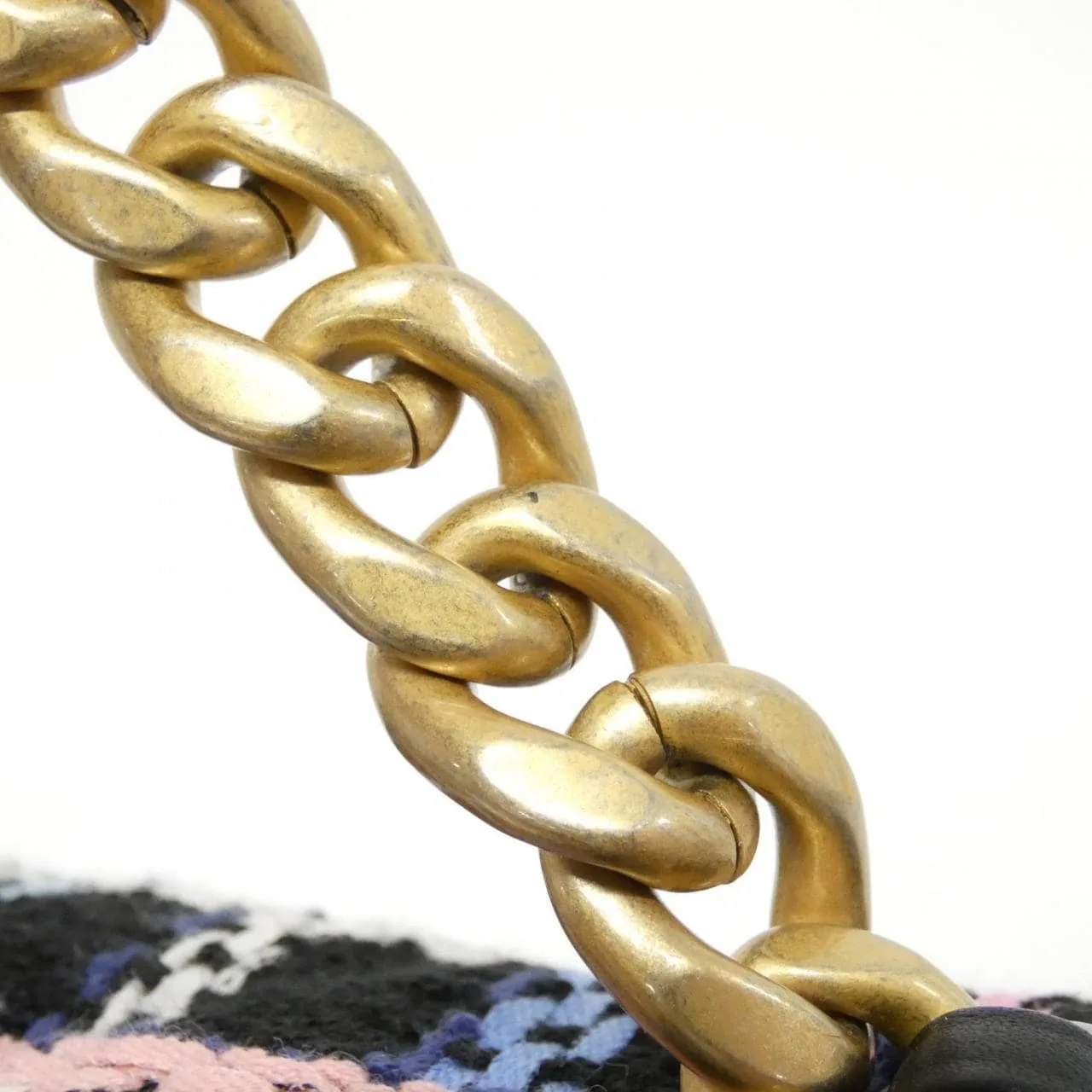 CHANEL Chanel 19 AS1160 Shoulder Tweed Black Tweed Rank A - Thumbnail 5