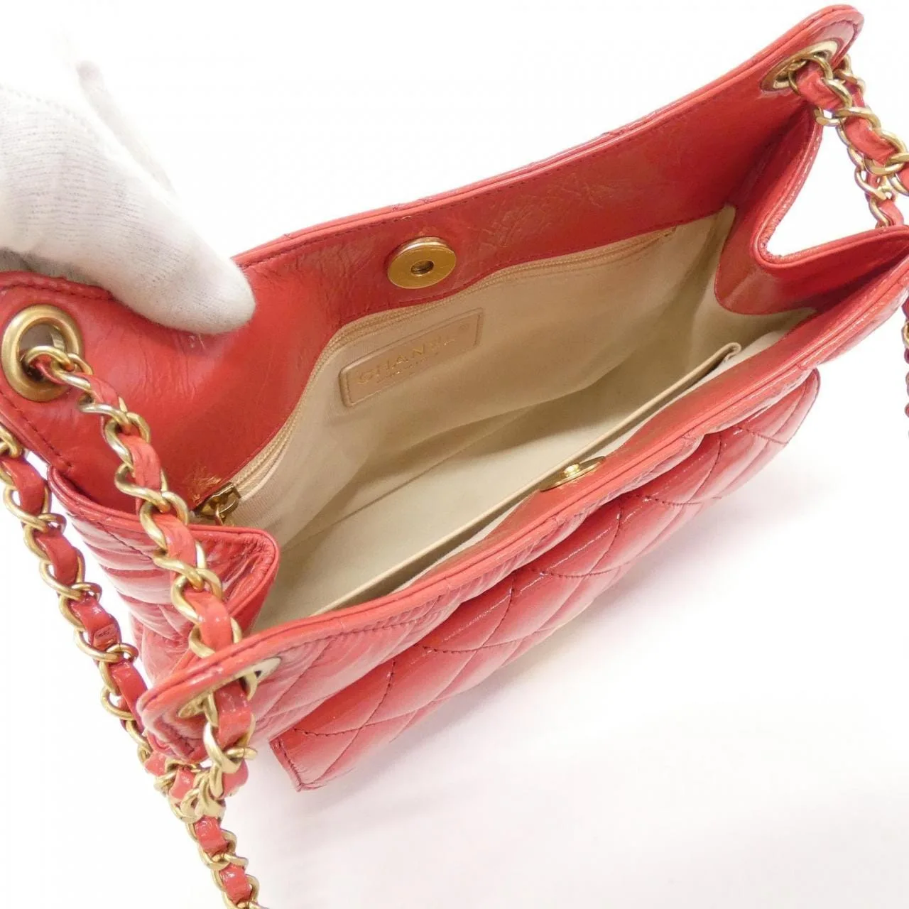 CHANEL Chanel 22 AS3690 Shoulder 紅色 中古品A - 縮圖 7