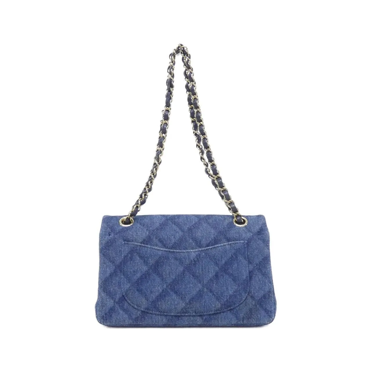 CHANEL Matelasse 1113 Shoulder Denim 藍色 牛仔布 中古品A - 縮圖 2