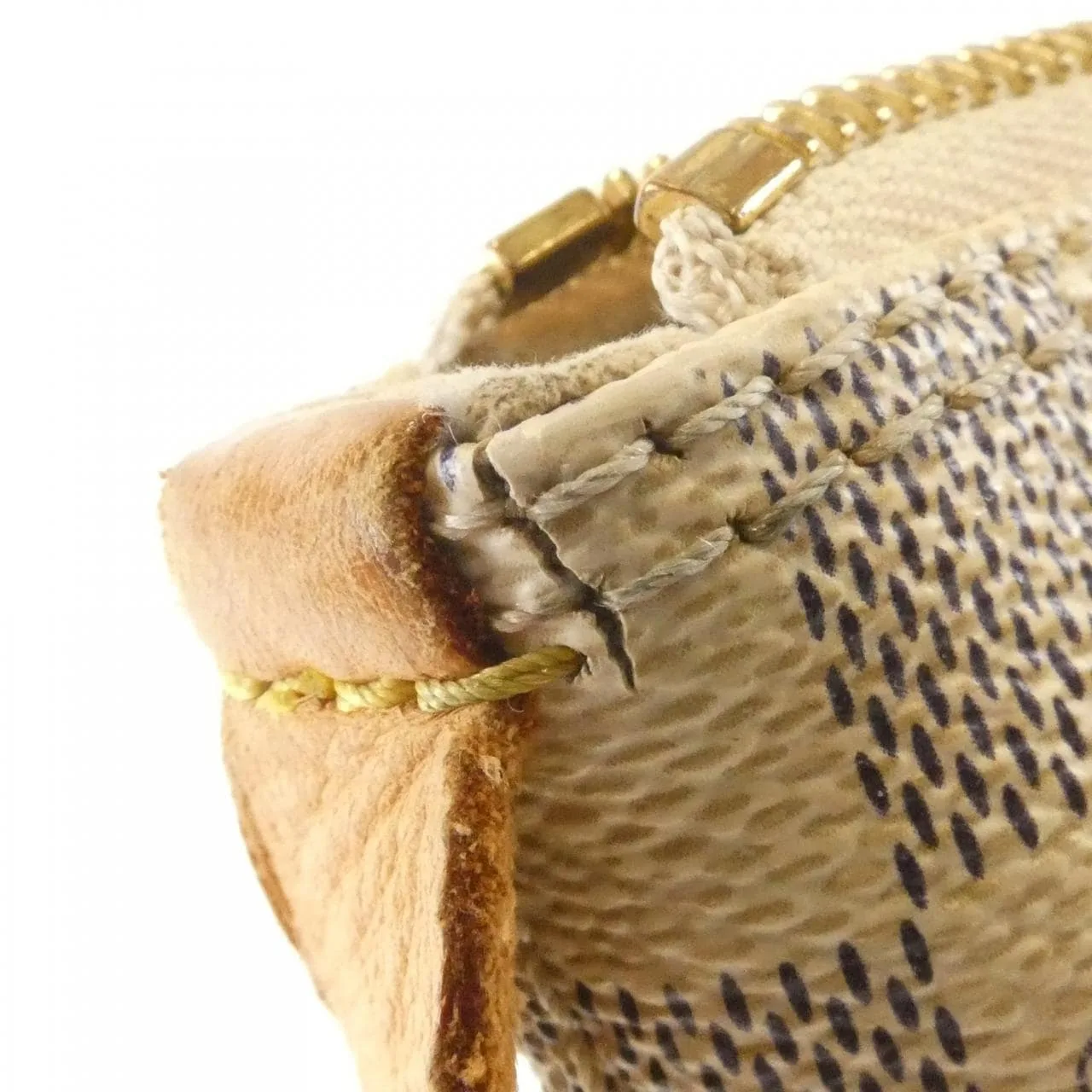 LOUIS VUITTON N51186 Handbag Damier 黑色 Damier 中古品B - 縮圖 7