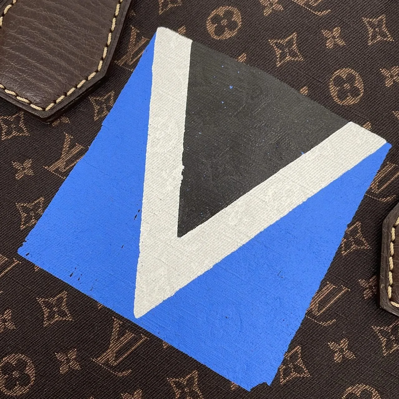 LOUIS VUITTON M40023 Handbag Monogram Black Monogram Rank A - Thumbnail 4