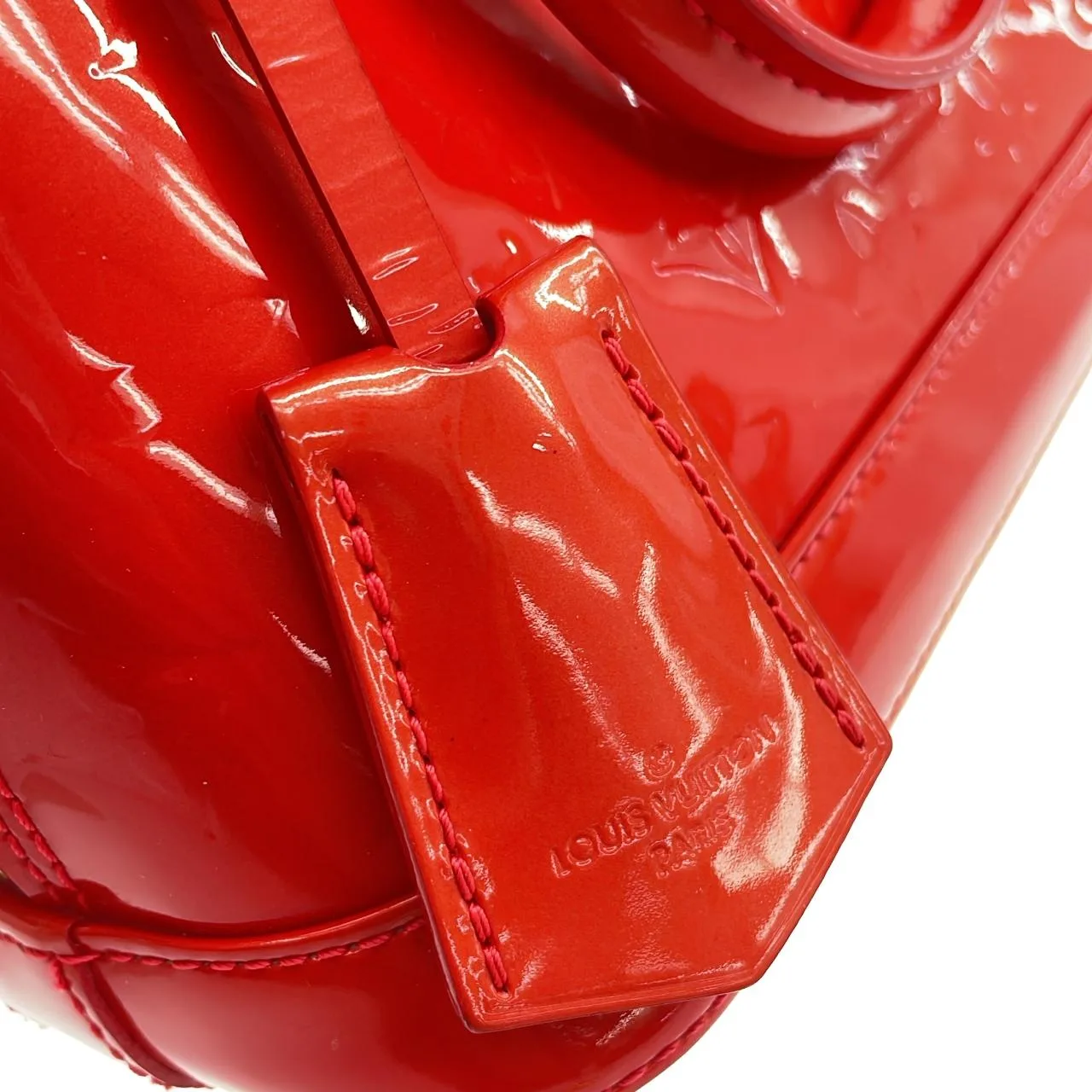LOUIS VUITTON Alma M91698 Handbag Vernis Rouge Vernis Rank A - Thumbnail 5