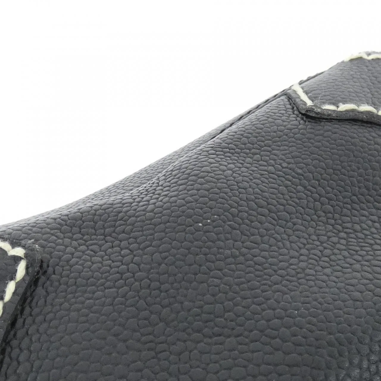 CHANEL 25659 Shoulder Grained Calfskin Black Grained Calfskin - Thumbnail 5