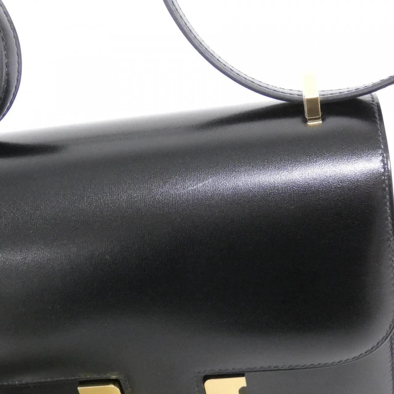HERMES Constance Shoulder Box Calf Black Box Calf Leather Rank A - Thumbnail 6