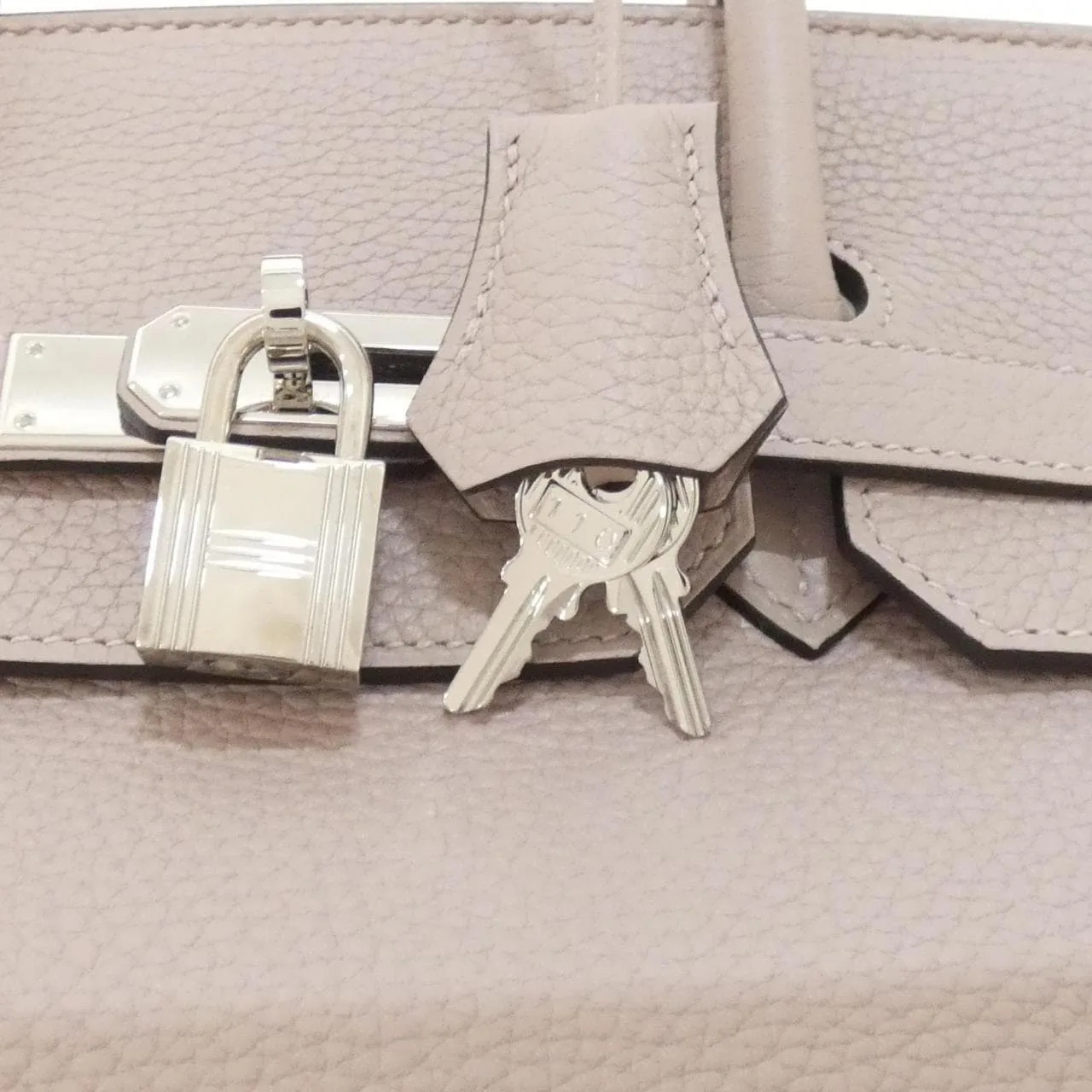 HERMES Birkin 028496CK Handbag Clemence Black Clemence Leather Rank A - Thumbnail 5