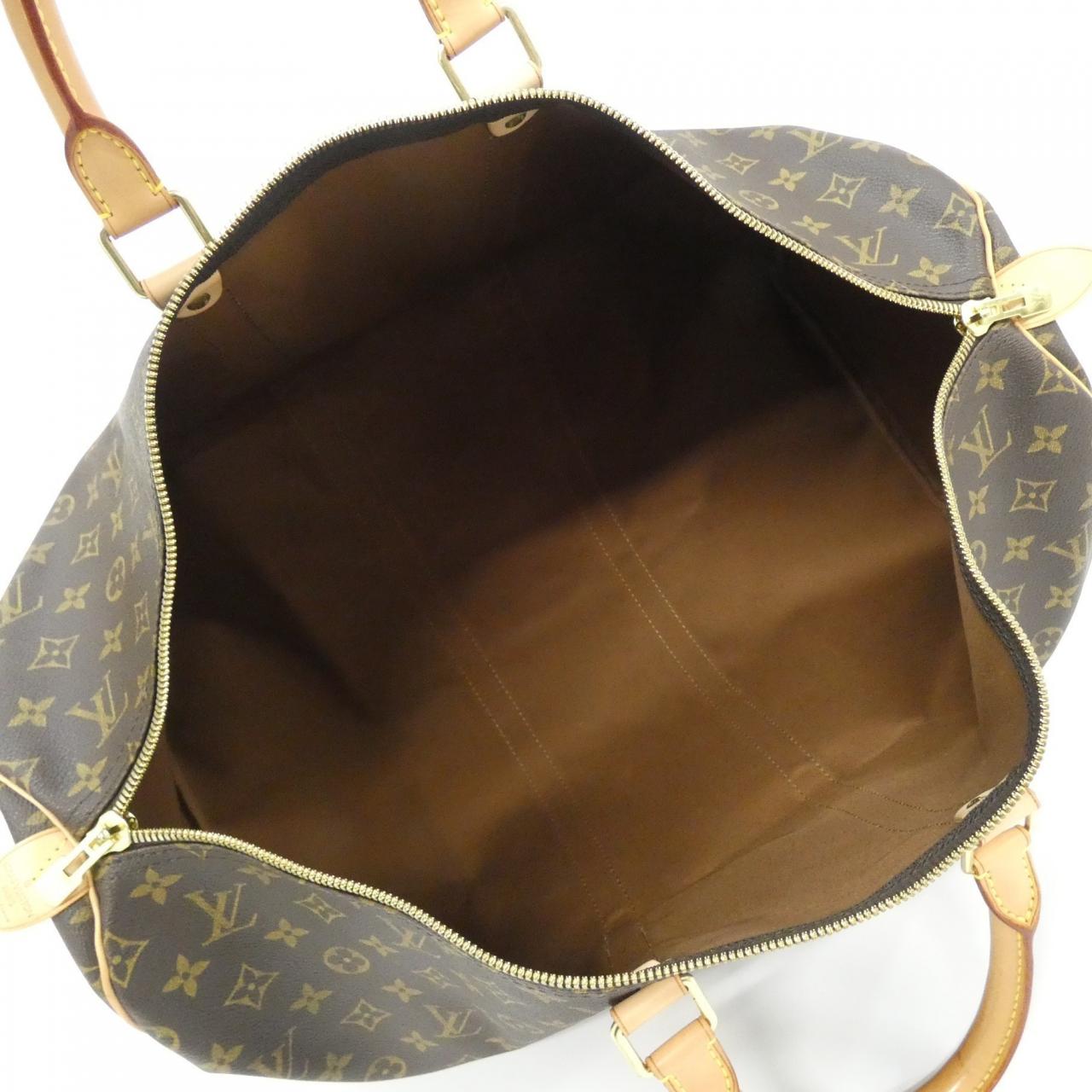 LOUIS VUITTON Keepall M41424 Boston Bag Monogram 黑色 Monogram 中古品A - 縮圖 7