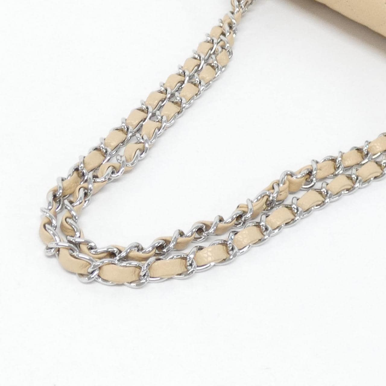 CHANEL Matelasse 1113 Shoulder Grained Calfskin Beige Grained Calfskin - Thumbnail 5