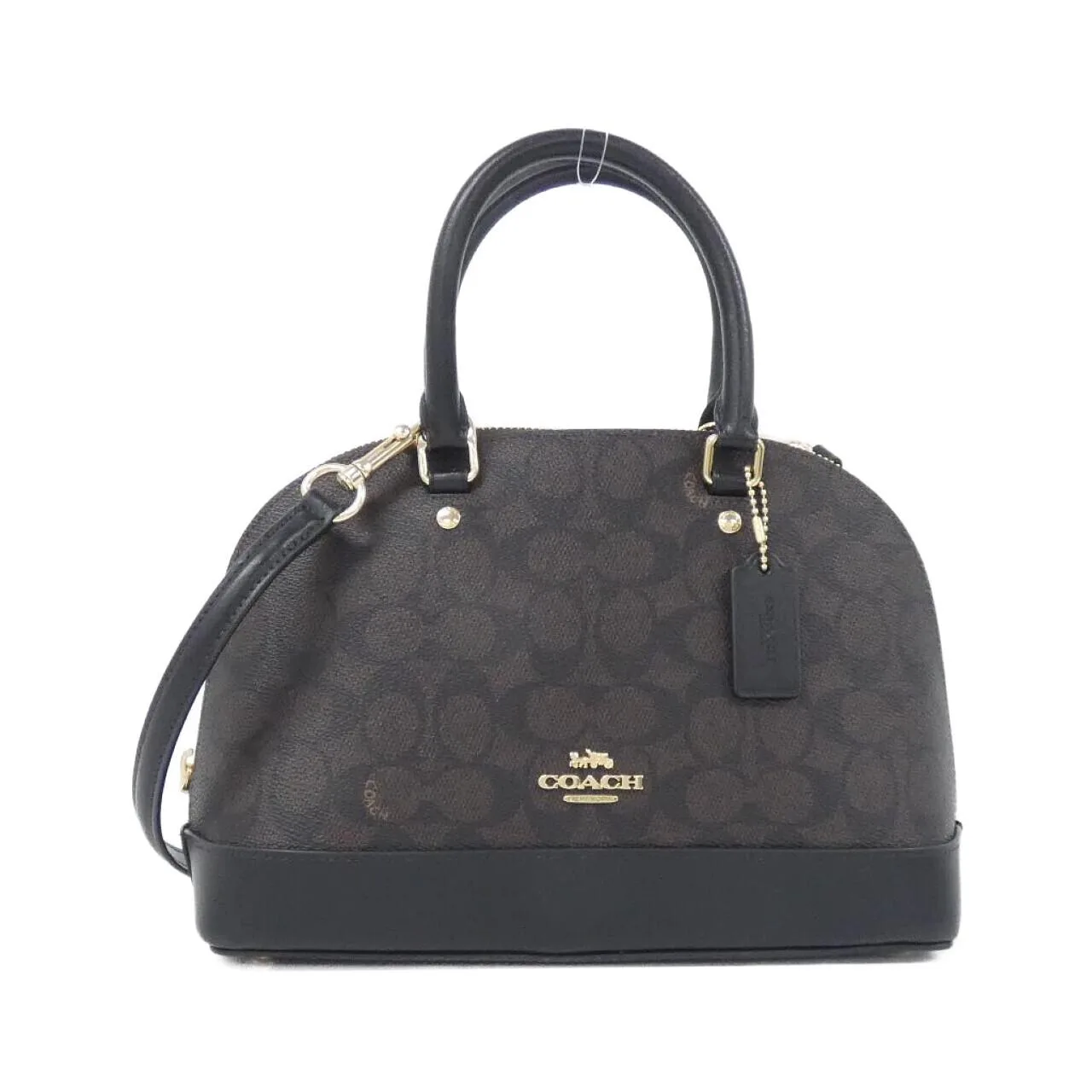 COACH CCQ26 Handbag Canvas Black