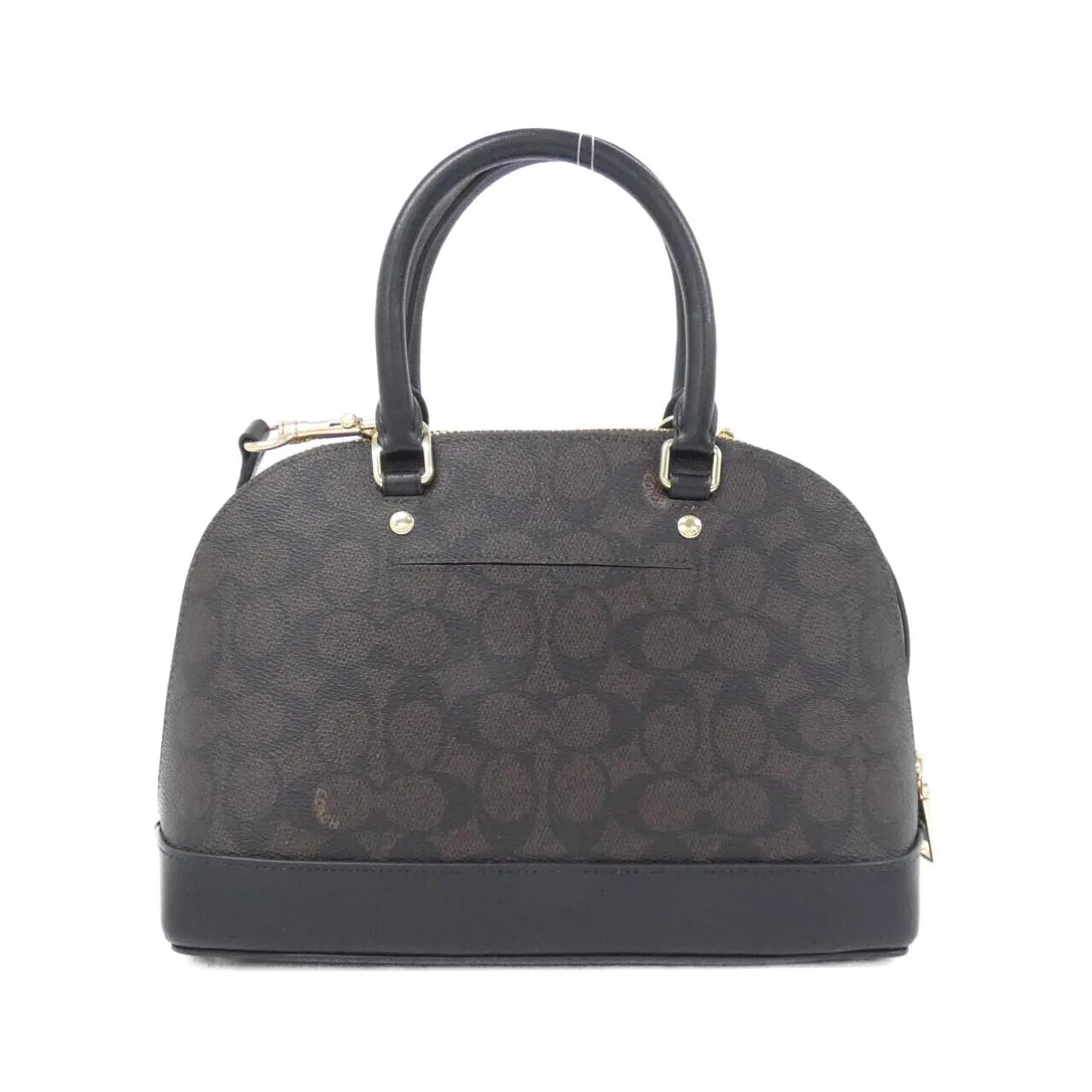 COACH CCQ26 Handbag Canvas Black Canvas - Thumbnail 2