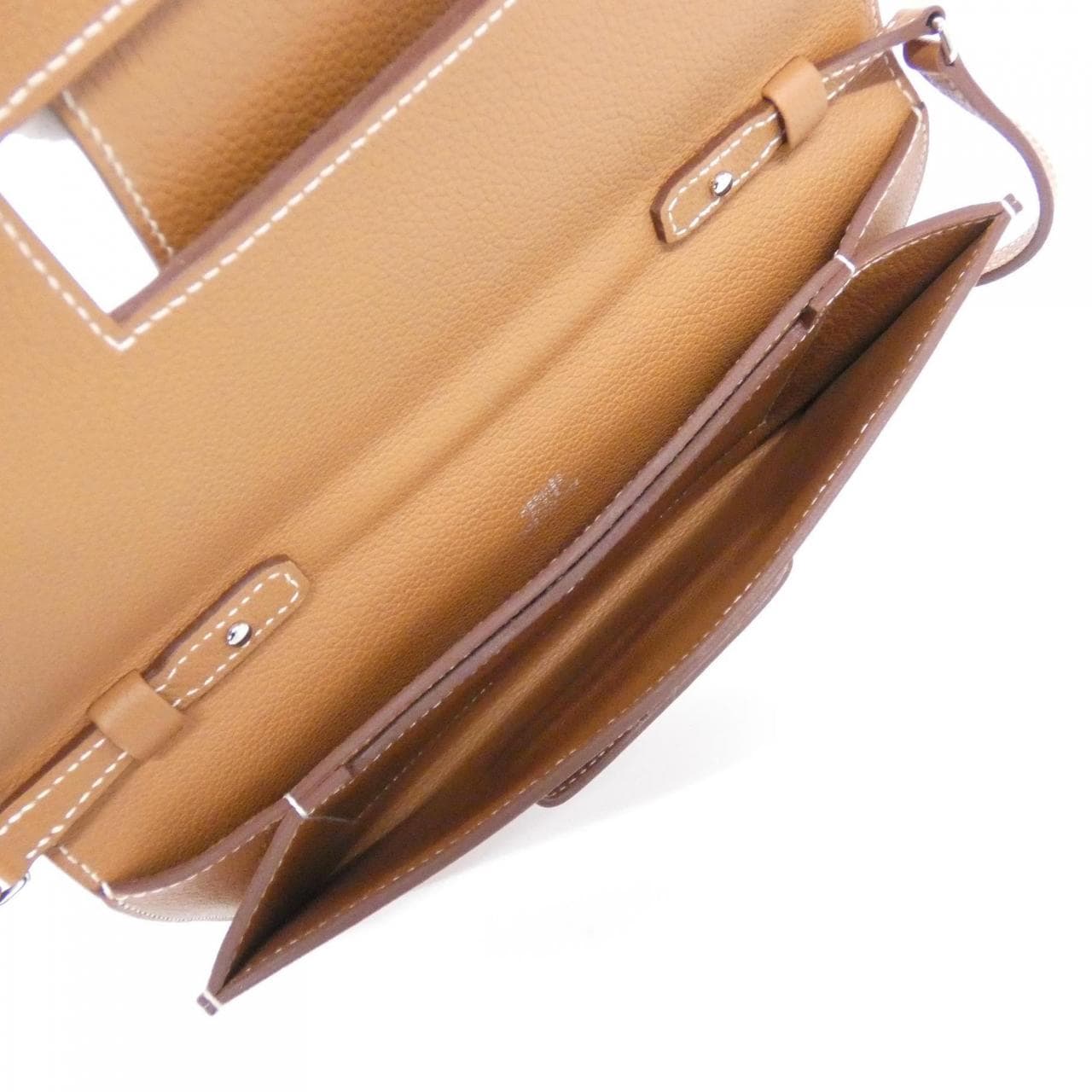 HERMES HERMÈS 082031CK Shoulder Bag 金色 中古品A - 縮圖 6