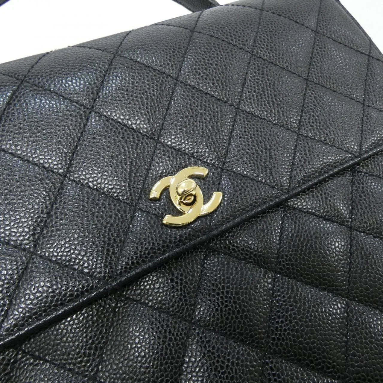 CHANEL Matelasse 12397 Handbag Grained Calfskin Black Grained Calfskin Rank A - Thumbnail 5