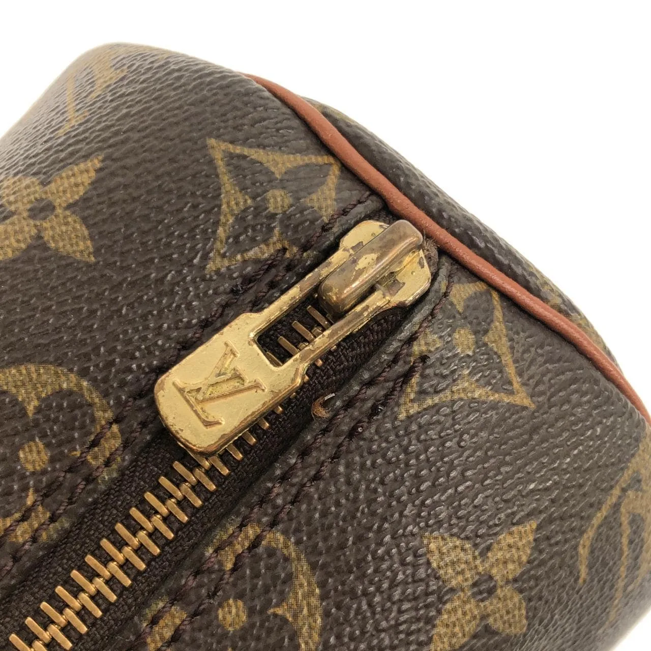 LOUIS VUITTON Papillon M51366 Handbag Monogram 黑色 Monogram 中古品B - 縮圖 5