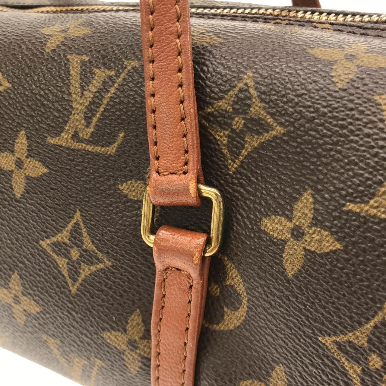 LOUIS VUITTON Papillon M51366 Handbag Monogram 黑色 Monogram 中古品B - 縮圖 7