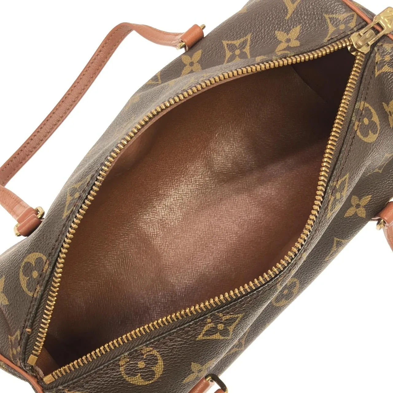 LOUIS VUITTON Papillon M51366 Handbag Monogram 黑色 Monogram 中古品B - 縮圖 9