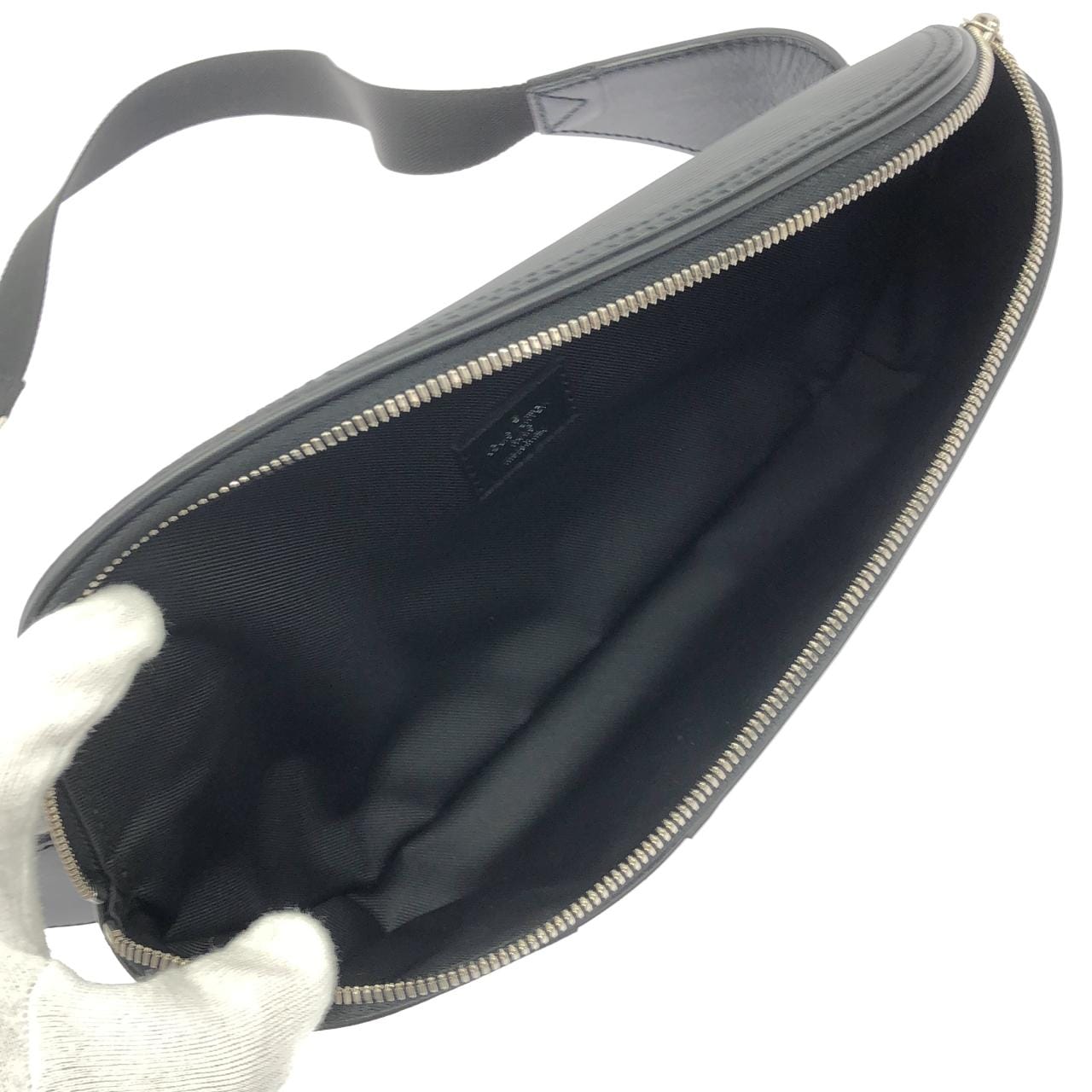 LOUIS VUITTON Bum Bag M56610 Shoulder Bag Damier 黑色 Damier 中古品A - 縮圖 6