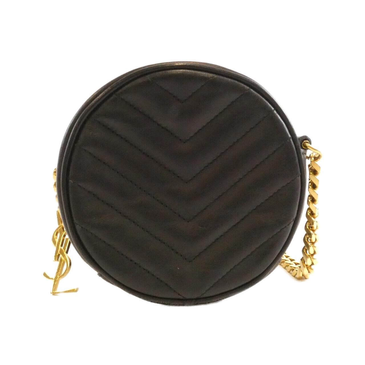 SAINT LAURENT 357402 Shoulder Bag Leather Black