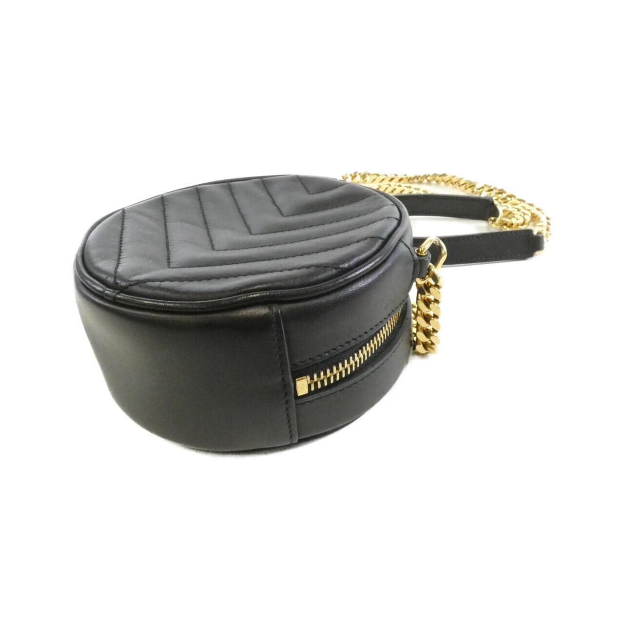 SAINT LAURENT 357402 Shoulder Bag Leather Black Leather - Thumbnail 2