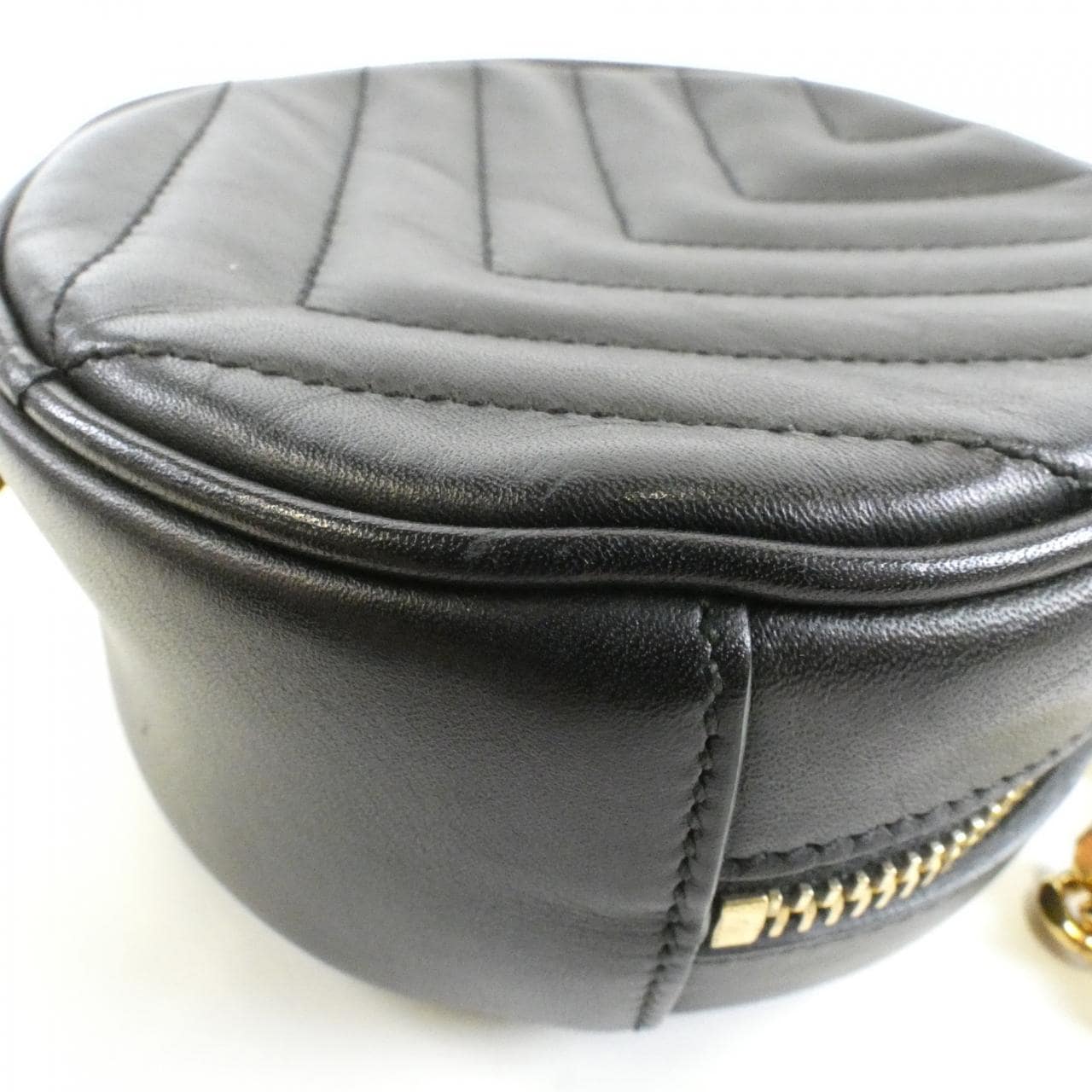 SAINT LAURENT 357402 Shoulder Bag Leather Black Leather - Thumbnail 3