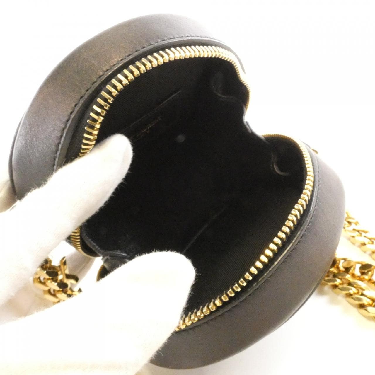 SAINT LAURENT 357402 Shoulder Bag Leather Black Leather - Thumbnail 7